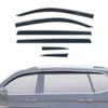 AUSGO Stainless Trim Weather Shields for Volkswagen Tiguan L Allspace 2016-2025 Weathershields Window Visors Wind Deflectors