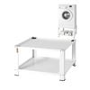 VEVOR 711x711x406mm Laundry Pedestal with Storage Shelf Washer And Dryer Base Stand Platform Universal Fit