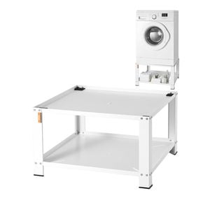 VEVOR 711x711x406mm Laundry Pedestal with Storage Shelf Washer And Dryer Base Stand Platform Universal Fit