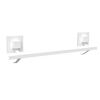 Fusion-Loc 40cm Matte White Style Suction Single Towel Rail