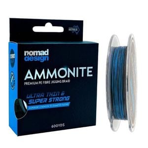 Nomad Design Ammonite 300yd Multi Colour Jigging Braid Fishing Line 61lb