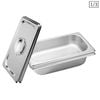 SOGA 2X 1/3 GN Pan 6.5cm With Lid – Stainless Steel