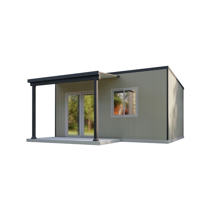 Quick Built 5.4m x 3.6m Studio Incl Patio Outdoor Structure