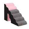 Tedi's Dog Stairs for High Bed, Adjustable Height 6 Steps Soft Memort Foam