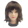 Bob Wig Costume Short Straight Fringe Cosplay Party Full Hair Wos Fancy Dress Brown