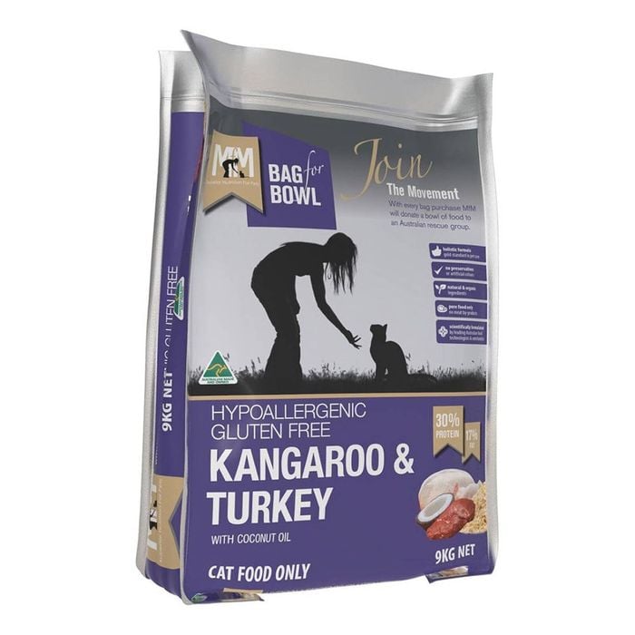 Meals For Meows (mfm) Kangaroo & Turkey With Coconut Oil Dry Cat Food 9 Kg
