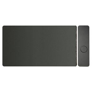 Laser 40cm 15W Fast Charging Wireless Desk Mat For Laptop Mobile Phone Black