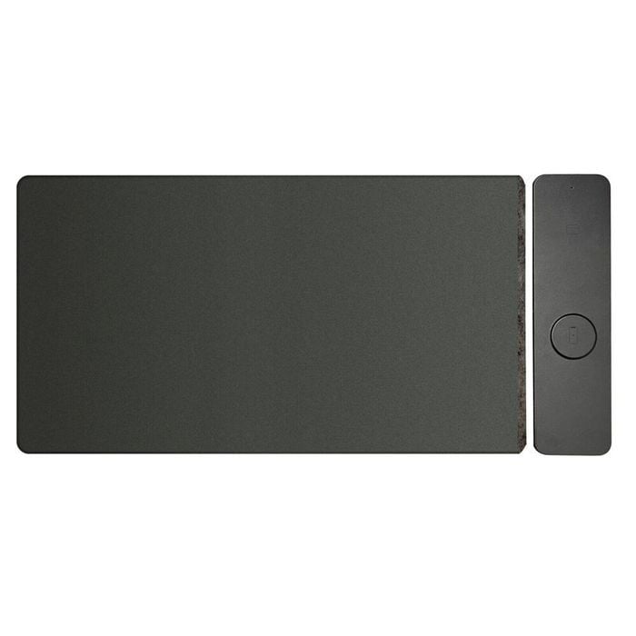 Laser 40cm 15W Fast Charging Wireless Desk Mat For Laptop Mobile Phone Black