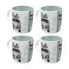 4x Nostalgic-art Ceramic Mug Vw Good Things Ahead You Retro Design 330ml
