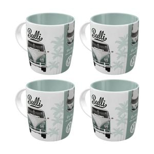 4x Nostalgic-art Ceramic Mug Vw Good Things Ahead You Retro Design 330ml