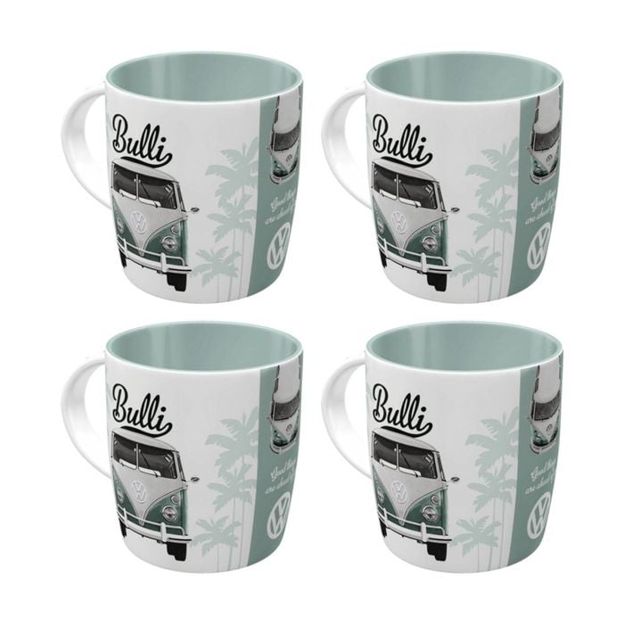 4x Nostalgic-art Ceramic Mug Vw Good Things Ahead You Retro Design 330ml