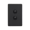 DETA X6 Black Matte Double Vertical Switch