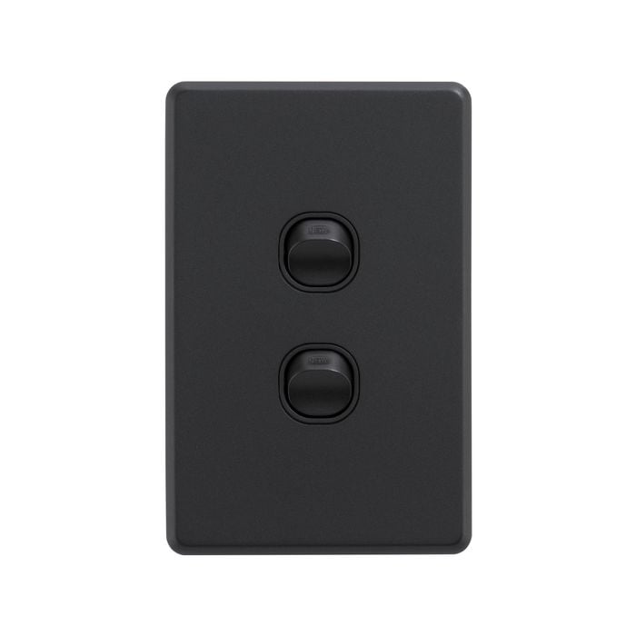 DETA X6 Black Matte Double Vertical Switch