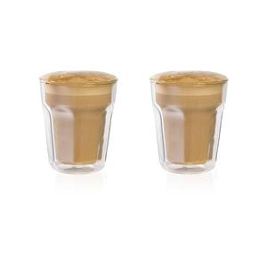 Barista Facet Double Wall Latte Glass Set Of 2 236ml Baccarat