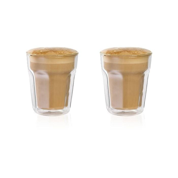 Barista Facet Double Wall Latte Glass Set Of 2 236ml Baccarat