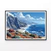 View of Top of the Mountain  Print 100% Australian Made 120x90cm  (Poster)
