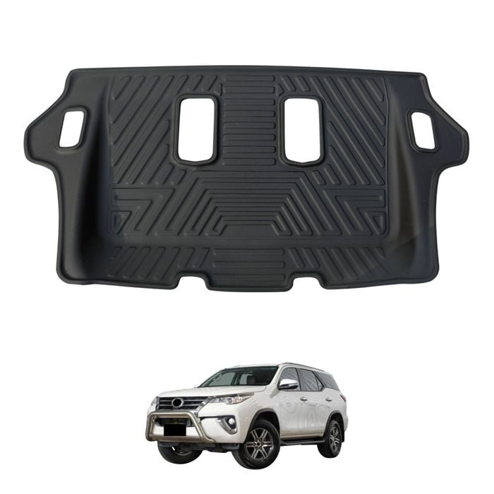 AUSGO Third Row Floor Mat for Toyota Fortuner 2015-Onwards Car Liner Mat