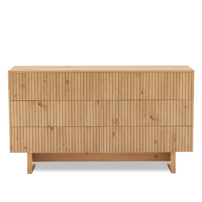 Big Lot 140cm Artisian Oak Giselle 6 Drawer Dresser