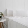 Odyssey Living Breathe Cotton Double Sheet Set - White Snow