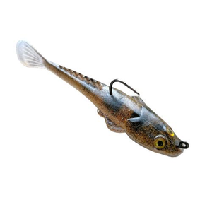 MMD FlatFish 140mm Flat Head Rigged Soft Plastic Fishing Lure Dusky