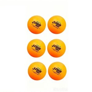 Leaf Living Double Happiness 40mm+ 3-star Table Tennis Balls – Durable Abs Seamless Design, Pack Of 6