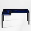 Eureka Gtg L Shaped Glass Led Gaming Desk - Left