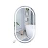 Emitto Bathroom Oval Led Touch Anti-fog Wall Mirror 50x90cm