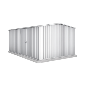Absco Sheds 4.48 x 3.0 x 2.06m Zincalume Workshop Double Door Garden Shed