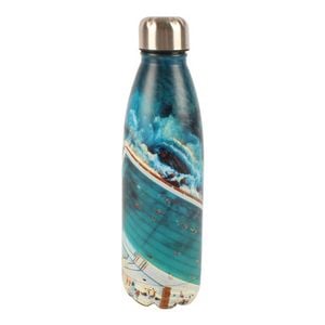 Good Vibes 500ml Drink Bottle Stainless Steel Double Wall Bondi - Black
