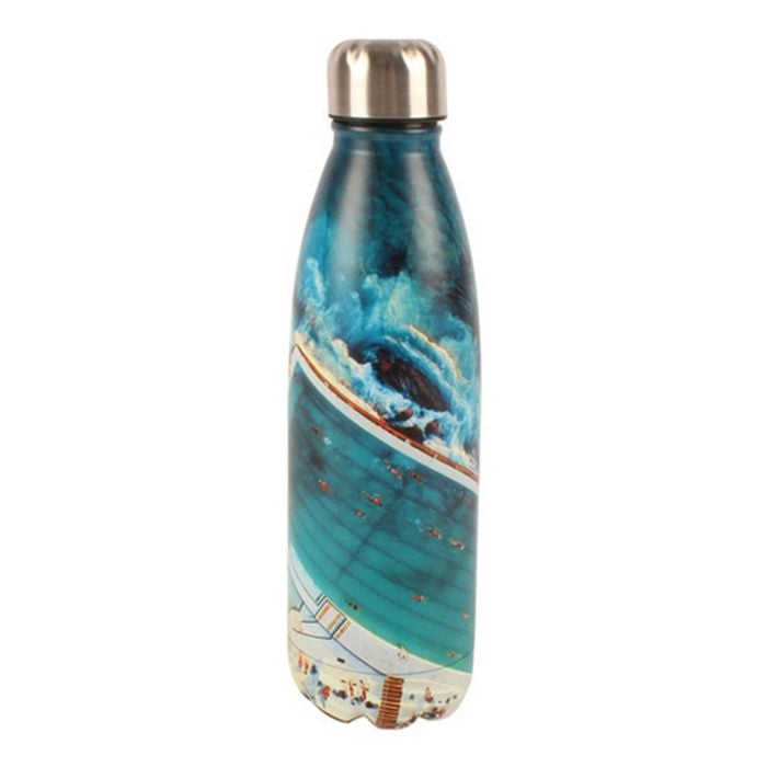 Good Vibes 500ml Drink Bottle Stainless Steel Double Wall Bondi - Black