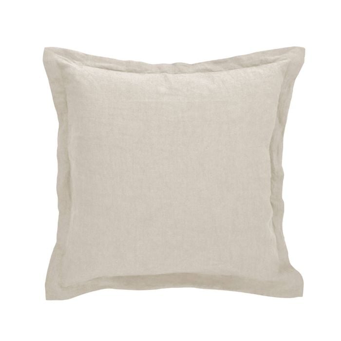 Amalfi Cove Linen Cushion - Oat