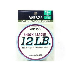 Varivas Monofilament Nylon Shock Fishing Leader 50m 12lb