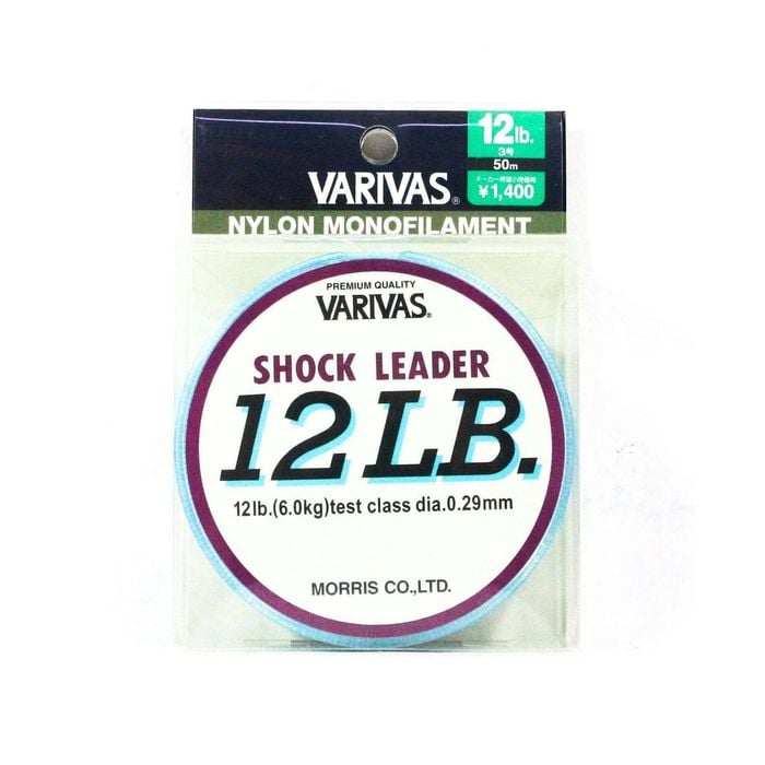 Varivas Monofilament Nylon Shock Fishing Leader 50m 12lb
