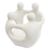 Lvd Medium Circle Of Friends Cement Statue Indoor/outdoor Decor 18x15.5x15.5cm