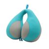 Catzon Travel Neck Pillow for Kids Chin Supporting for Airplane-Grey Blue
