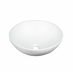 Mondella Round Above Counter Basin - Matte White Rumba