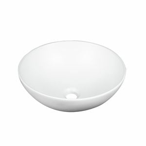 Mondella Rumba Round Above Counter Basin - Matte White