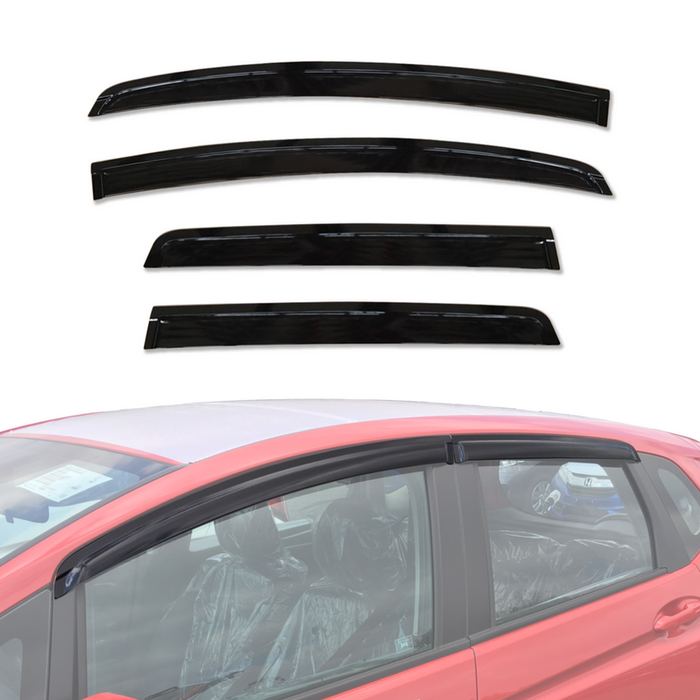 AUSGO Injection Weather Shields for Honda Jazz GF Series 2014-2020 Weathershields Window Visors Wind Deflectors