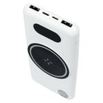 Our Pure Planet 10K mAh Wireless Power Bank (2 x USB) - White