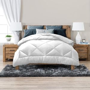 Luxor Single White Aus Made All Season Soft Bamboo Blend Quilt
