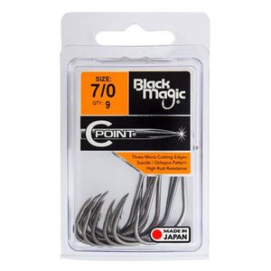 Black Magic C Point Fishing Hook Economy Pack 7/0