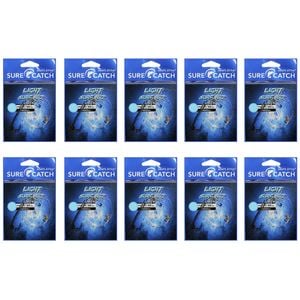 10x Surecatch Pre-Tied Light Surf Rig Chemical Sharpened Fishing Hook Size 2