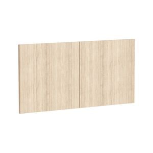 Kaboodle 1000mm Almond Oak Modern Fridge Cabinet Doors - 2 Pack