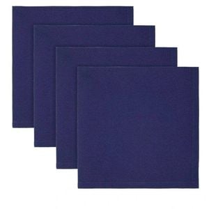 4pc Maxwell & Williams Cotton Classics Napkins Set Serveware Navy 45x45cm