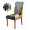 Anyseat Chair Cover Yellow Gray Abstract Print Elastic Slipcover Dining Decor