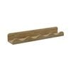 Flexi Storage Decorative Shelving 600 x 120 x 80mm Oak Scalloped Edge Wall Shelf