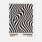 Galrie Bauhaus 1923 Exhibition Poster Art Print Modernist Design, White Frame, 70 x 100cm (28 x 40inch)