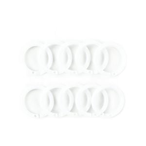 Windoware 25mm White Curtain Rod Rings - 10 Pack