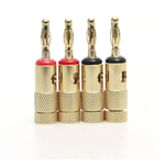 TDJ 4 x 4mm Studio Acoustic Premium Banana Plugs