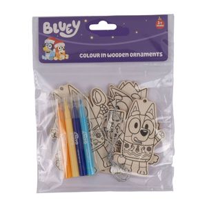 Bluey Colour in Wooden Ornaments